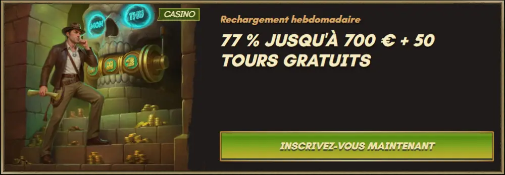 Sankra Casino Reload Weekend et Hebdomadaire